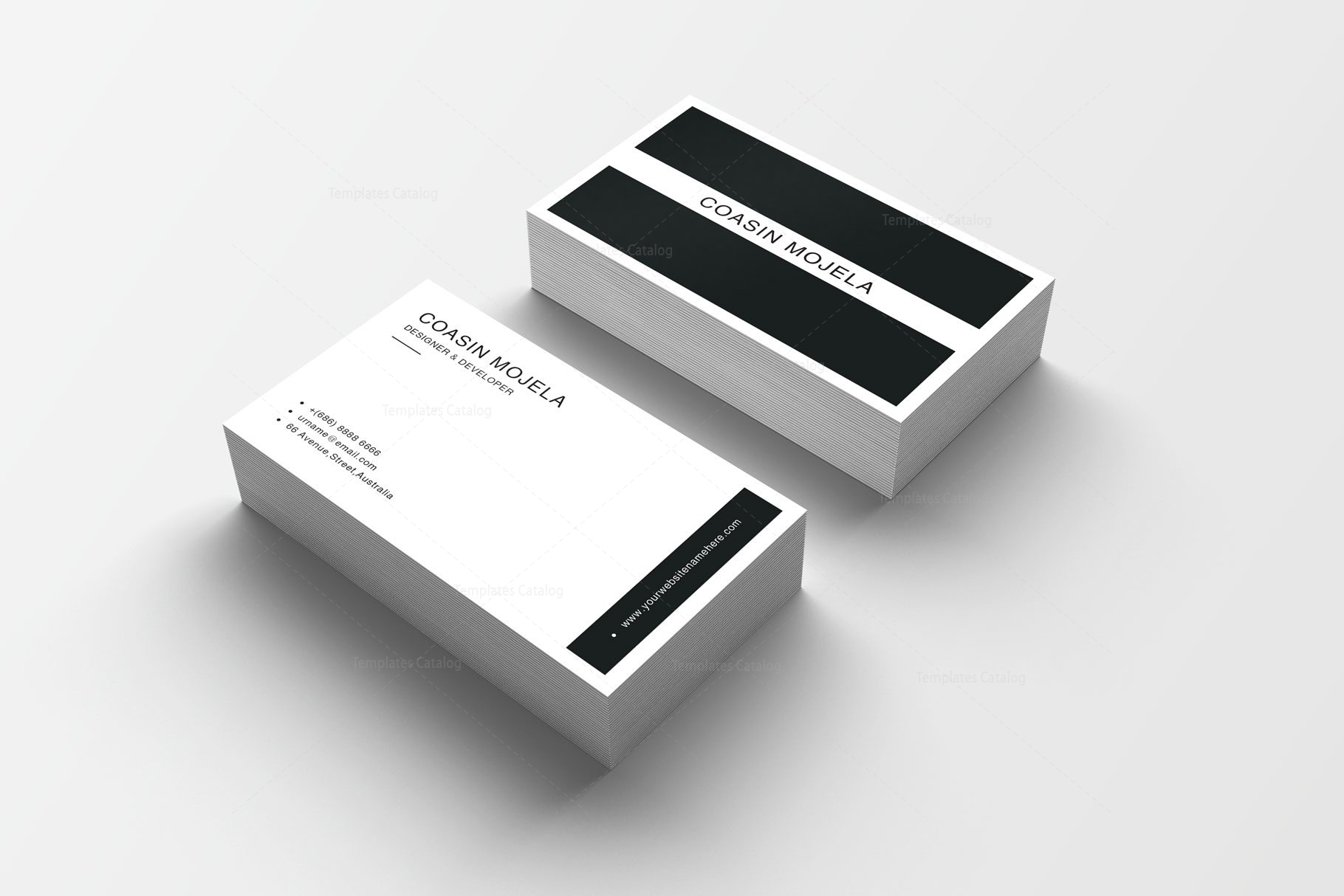 Colorful Print Business Cards - Graphic Delta