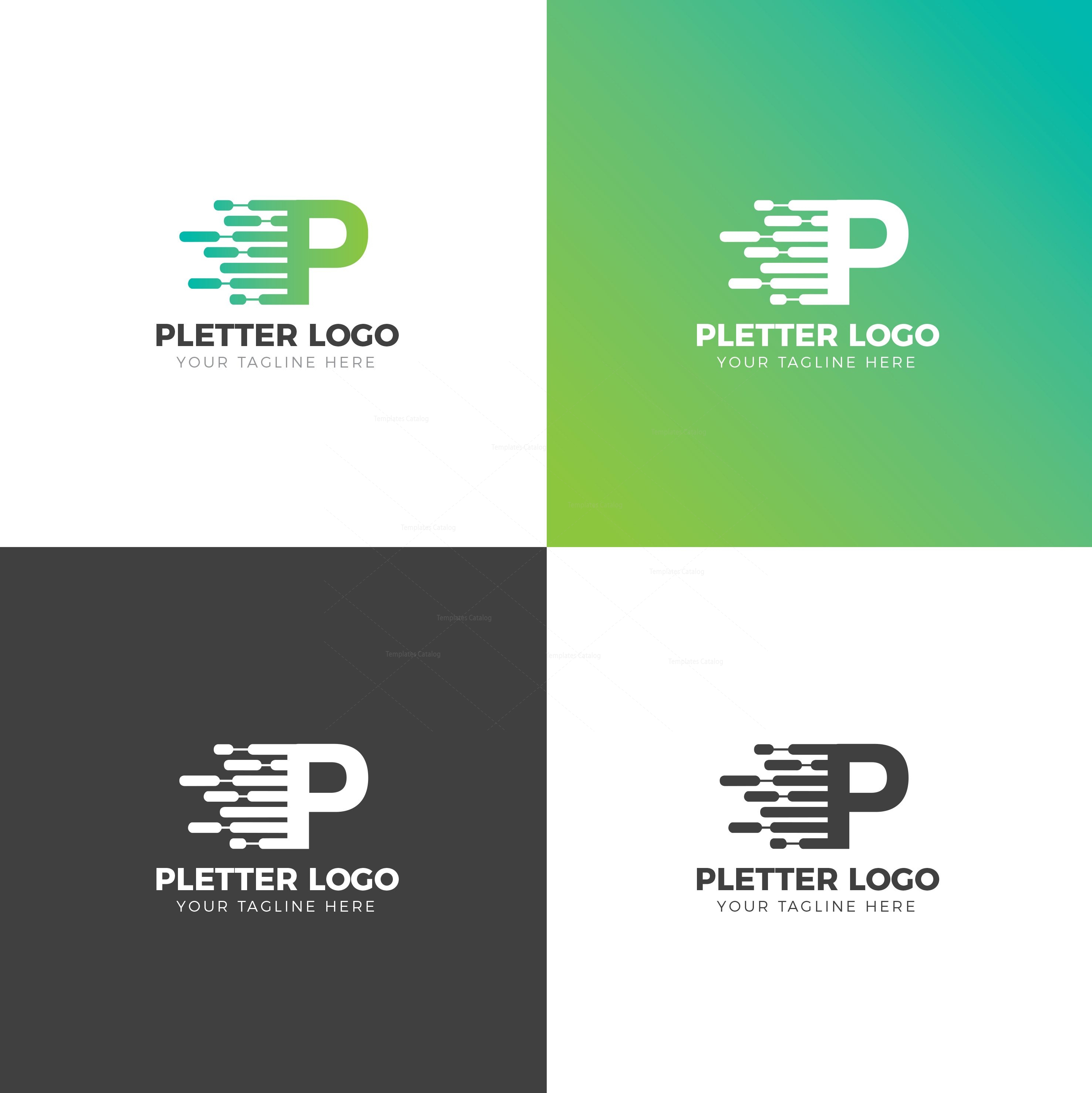 Letter P Logo | Logo design creative, P logo design, Education logo design